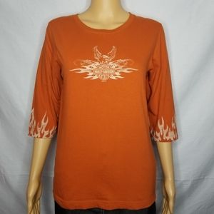 HARLEY-DAVIDSON 3/4 SLEEVE DAYTONA BEACH TEE LARGE